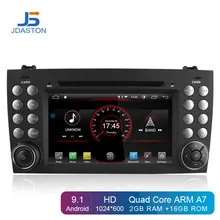 JDASTON Android 9.1 In Dash 2 Din Lettore DVD Dell’automobile Per Mercedes Benz SLK R171 SLK230 W171 GPS Per Auto Radio multimediali Audio Stereo