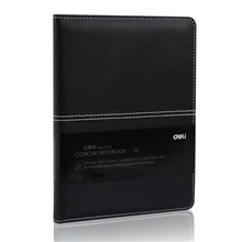 DL эффективный 3324 кожаный блокнот 25 к ноутбук бизнес Черная книга встречи 114 страницы офисные принадлежности Прямая с фабрики