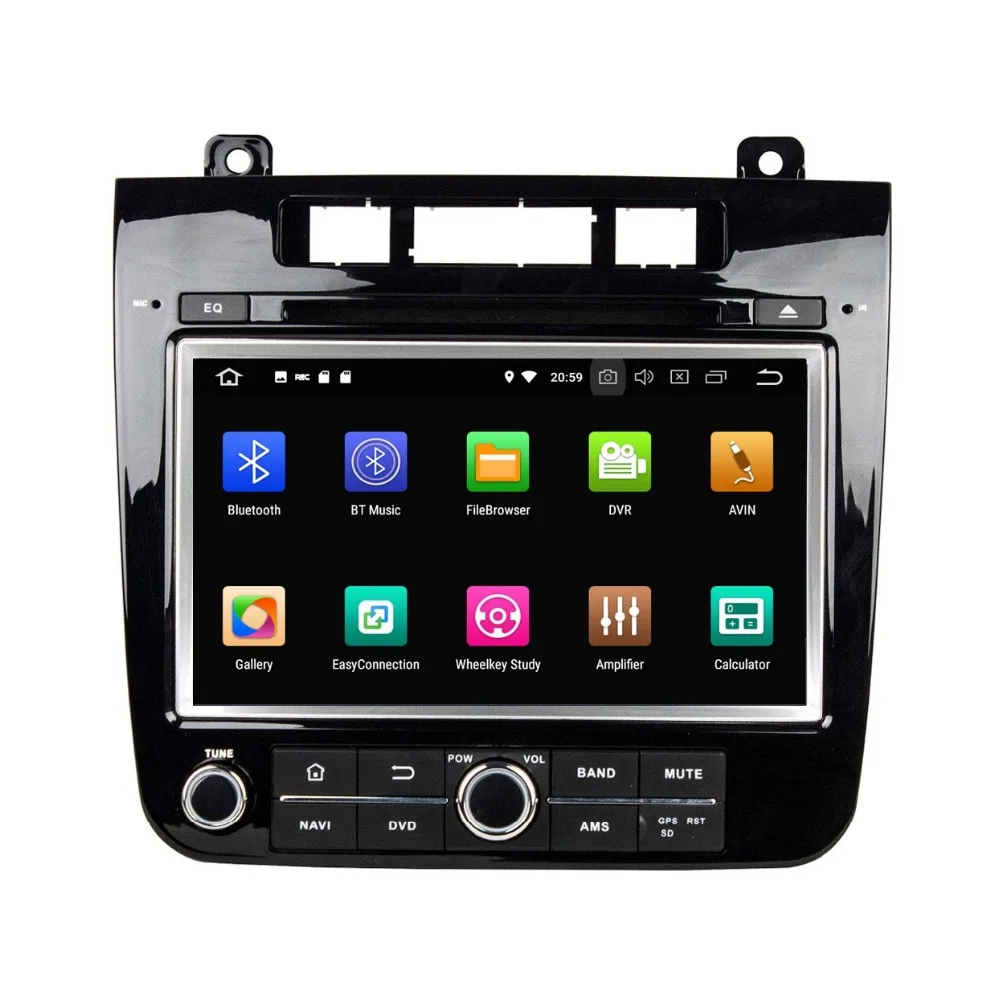 Perfect 8" Android 8.0 Car DVD Radio GPS for VW Volkswagen Touareg 2010-2014 4GB RAM 32GB ROM Bluetooth 3G/4G WIFI USB DVR Mirror-link 4