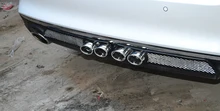 2pcs automobile decoration outlet vent false exhaust pipe throat refitting tail shark gill wind simulation vent