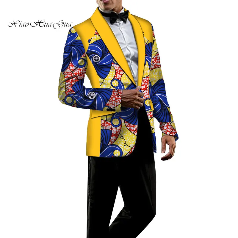 

Slim Fit Blazers Men Blazer Fancy African Dashiki Men Clothes Wedding Party Dress Suit Blazer Jacket Tops Coat Casual WYN776