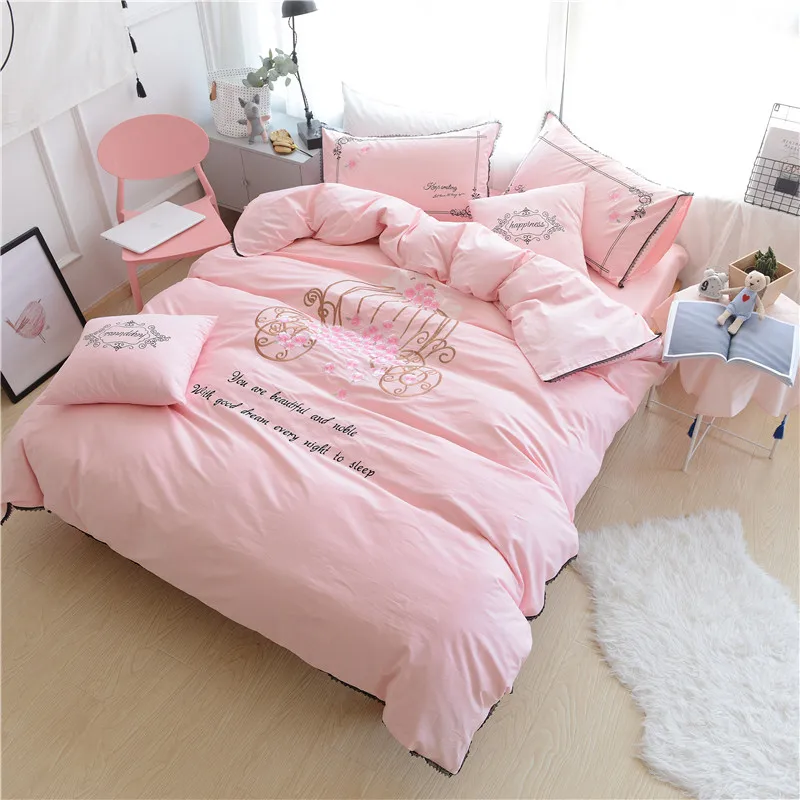 Pink Twin Queen Unicorn Bedding Set