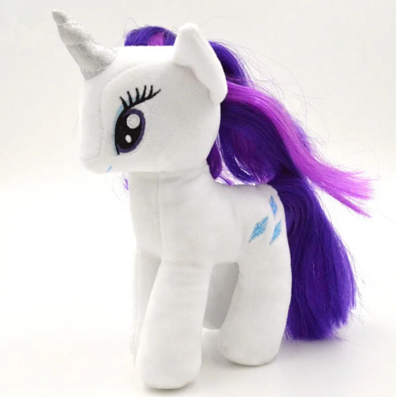 Children's 18cm little Rainbow Horse Toys Cartoon Animal Plush Doll Rarity Pinkie Pie Fluttershy Twilight Sparkle Rainbow Dash