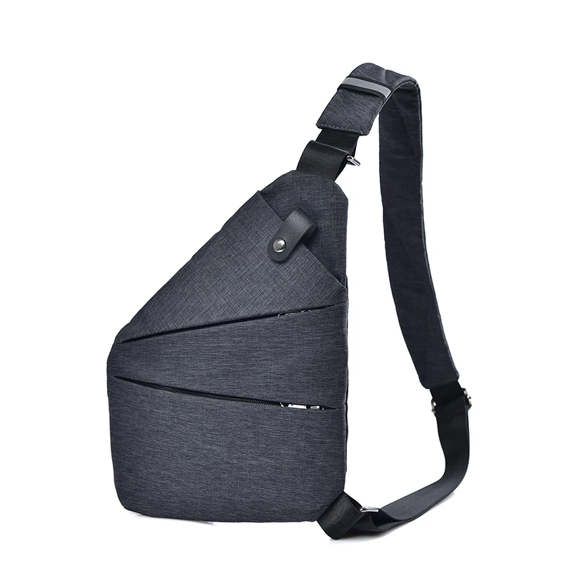 DIDA BEAR, Летние черные сумки на одно плечо для мужчин, водонепроницаемые нейлоновые противоугонные сумки через плечо, мужские нагрудные сумки синего и красного цвета