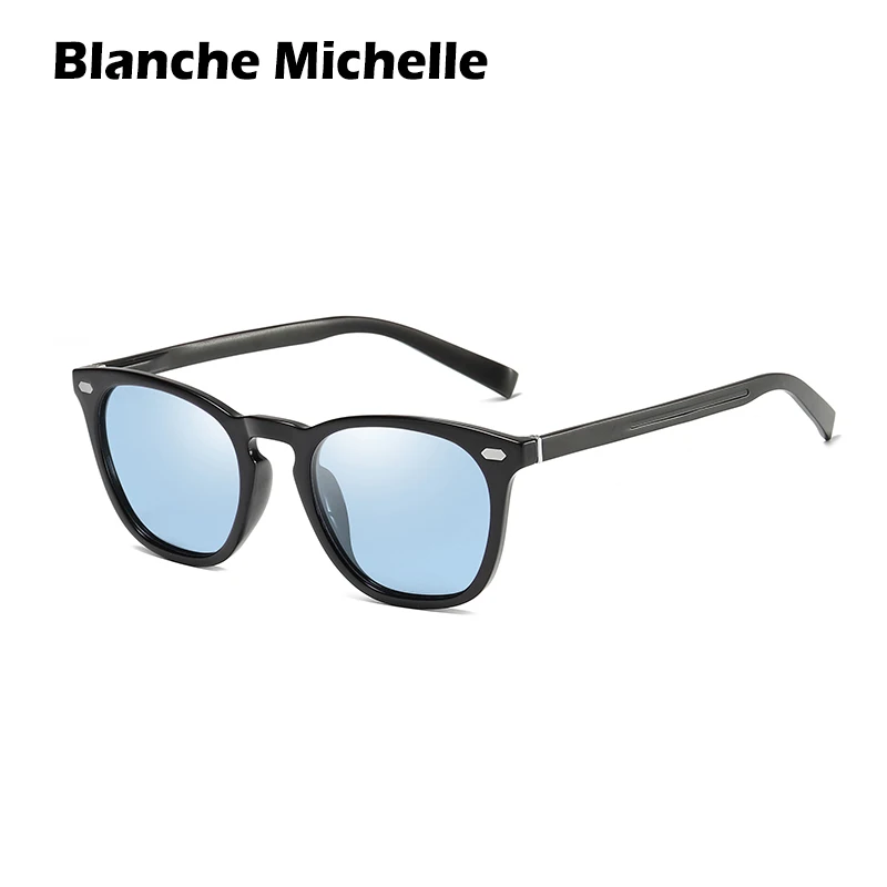 Blanche Michelle TR90 Chameleon Sunglasses Men Polarized UV400 Photochromic Sun Glasses Women Driving gafas de sol With Box