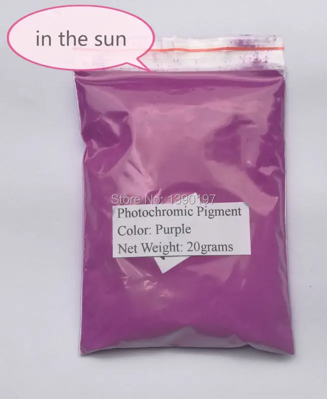 Цвет изменен в солнечных лучей УФ Фотохромные пигмент красный порошок фиолетовый Orange желтый синий Skyblue