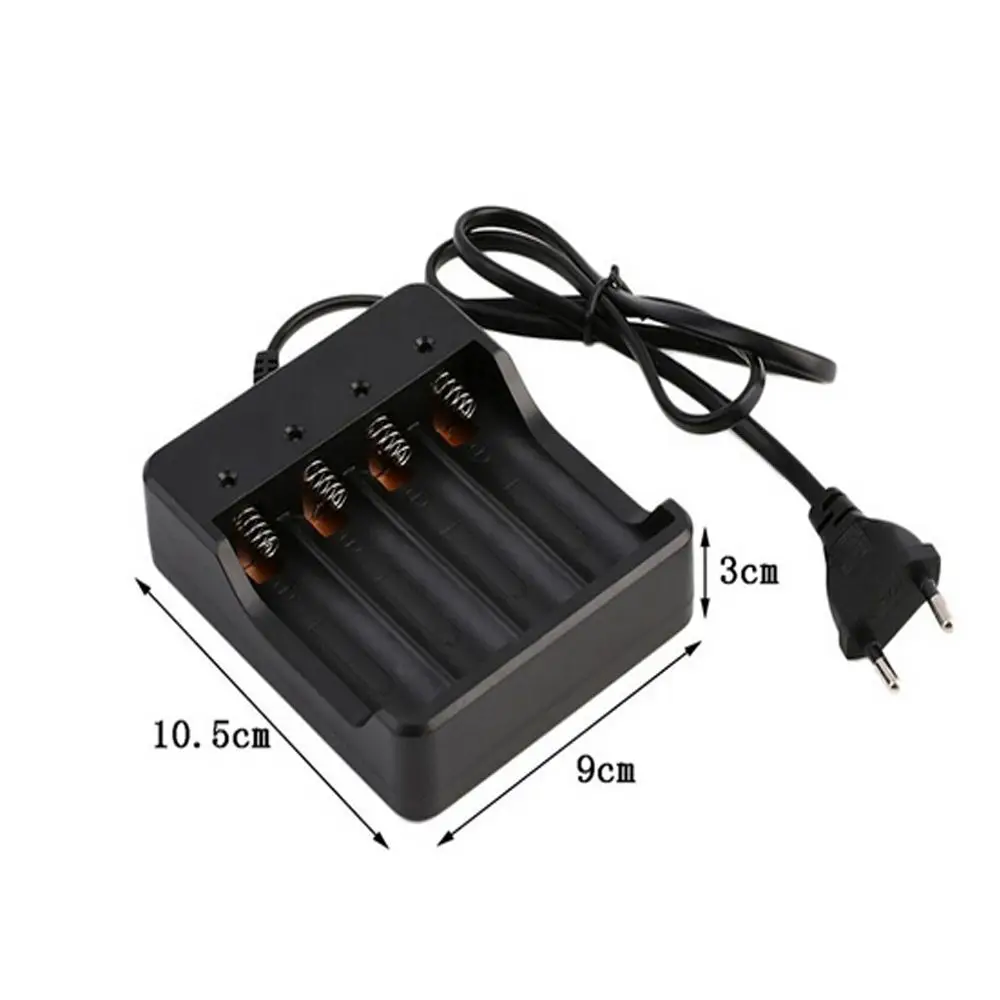 Зарядное устройство 4 слота Универсальный перезаряжаемый 4,2 в литий-ионный ЕС штекер инструмент для 18650(батареи в комплект не входят