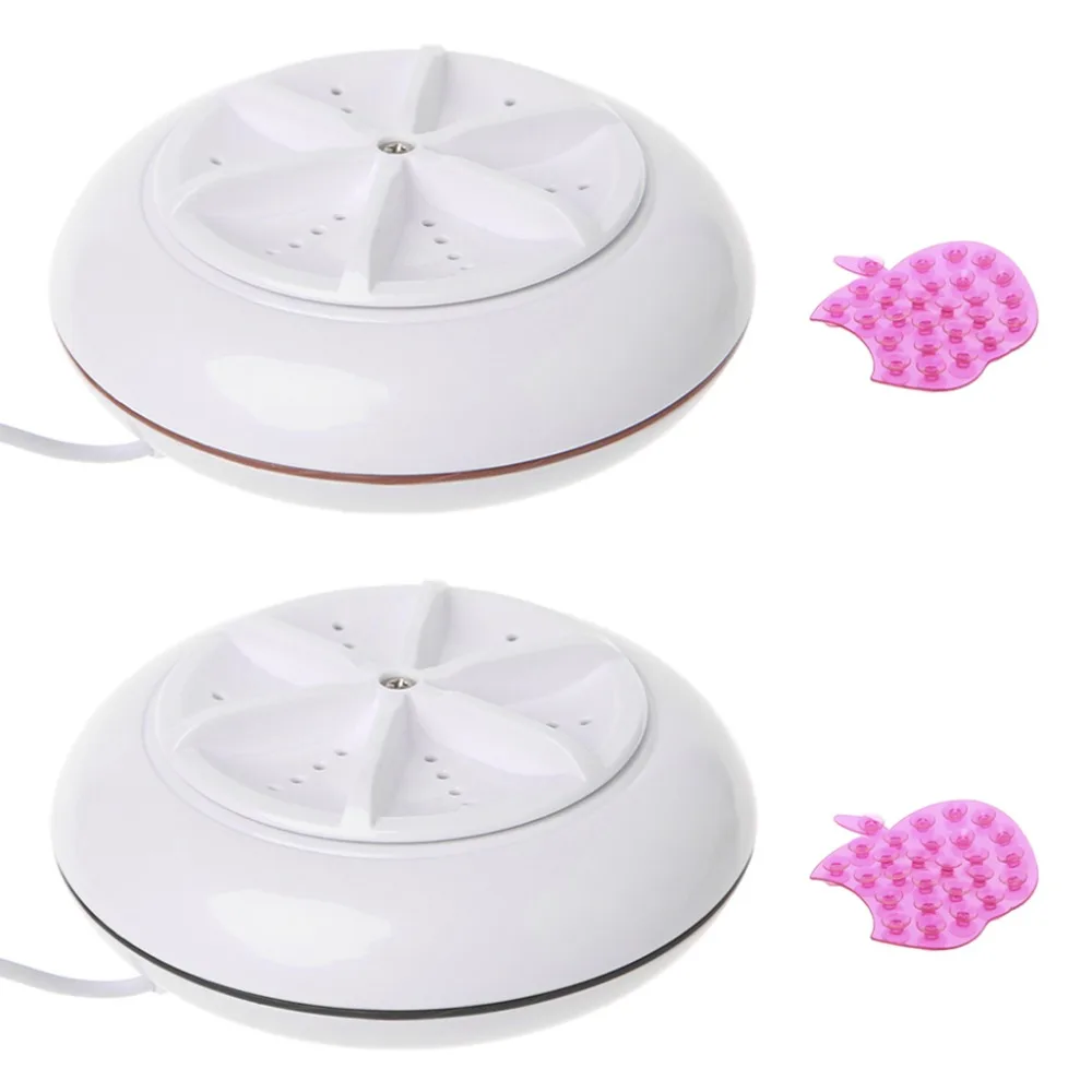 

New Portable Ultrasonic Turbine Washing Machine USB Laundry Cleaner Home Travel