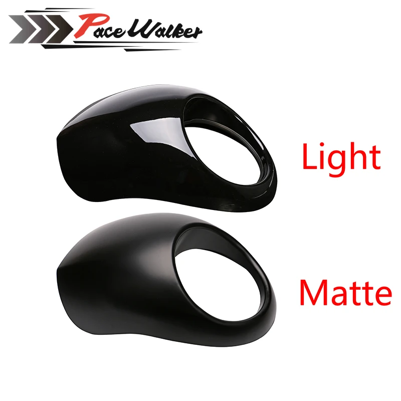 

Black Plastic Headlight Front Visor Fairing Cool Mask Bezel