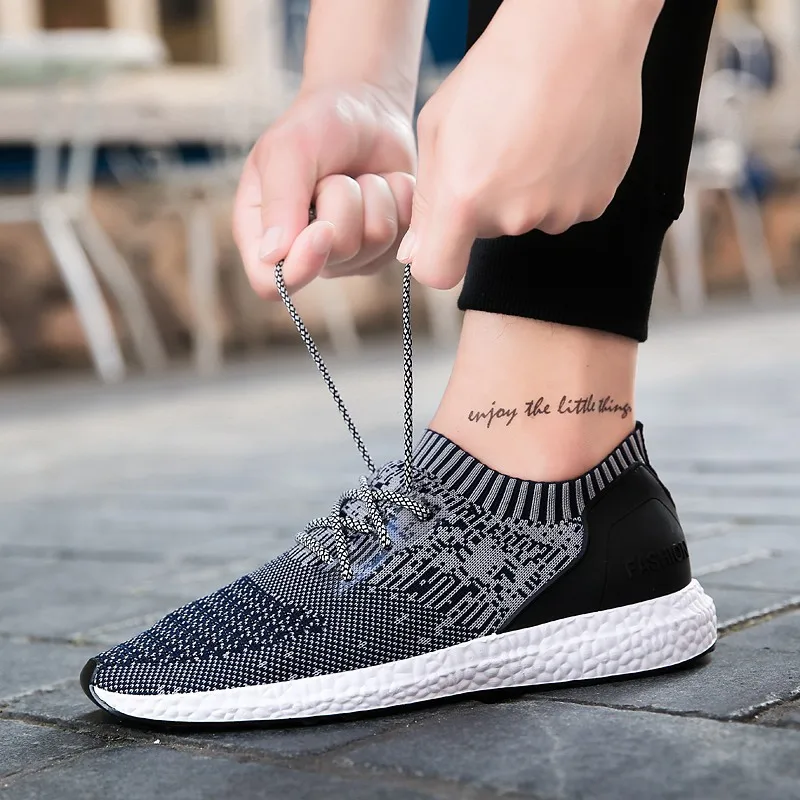 

Spring/Autumn lace up adult sneakers breathable 2018 high quality light cool men casual shoes comfortable solid shoes man