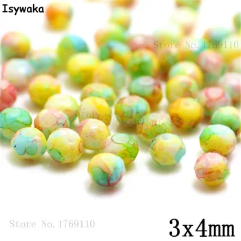

Isywaka 3X4mm 30,000pcs Rondelle Austria faceted Crystal Glass Beads Loose Spacer Round Beads Jewelry Making NO.29