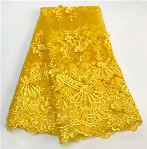 

2017 High Quality African Lace Fabrics/French Net Embroidery Beaded Tulle Lace Fabric For Nigerian Wedding Party