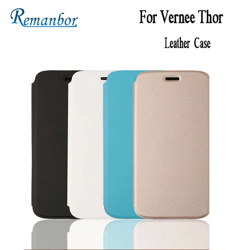 

Remanbor New Arrival leather case for Vernee Thor flip case cover for Vernee Thor in 4 colour