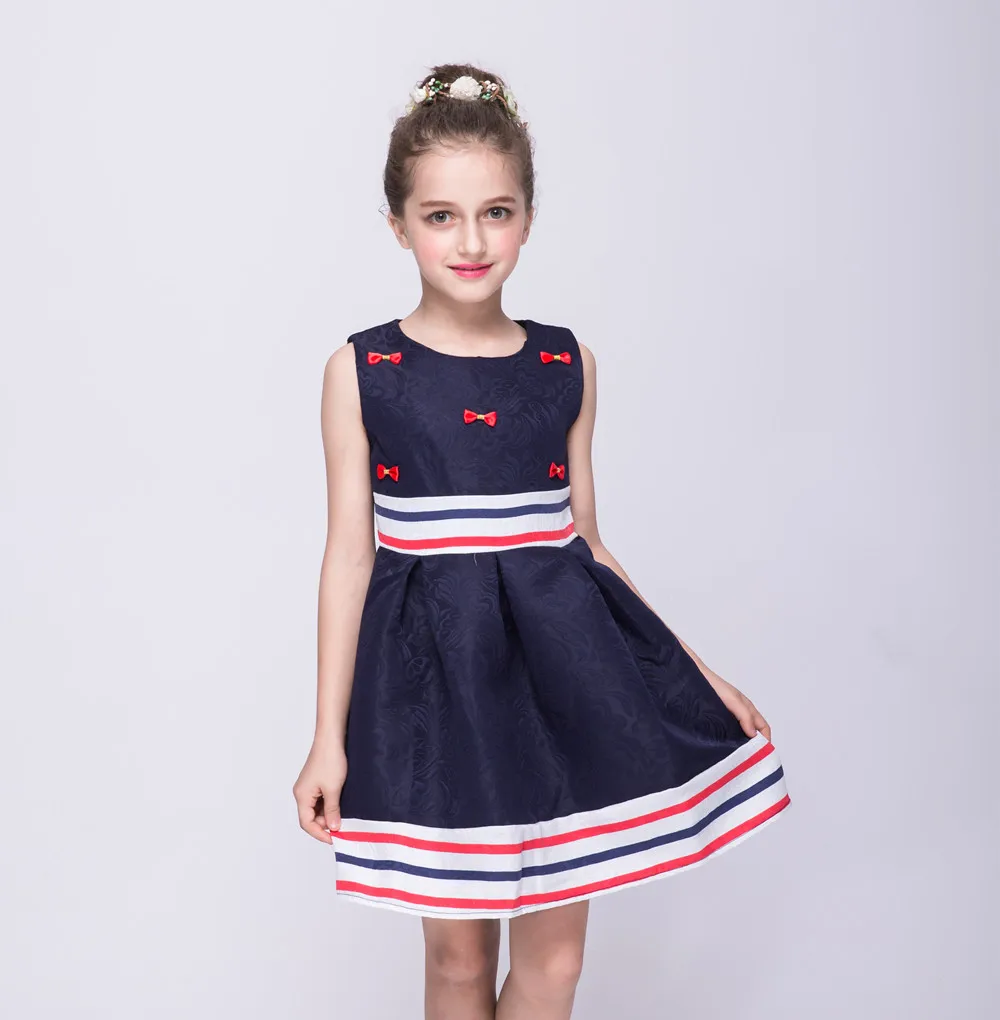 Spring&summer dressnew baby girls dress kids stripes printed Princess ...