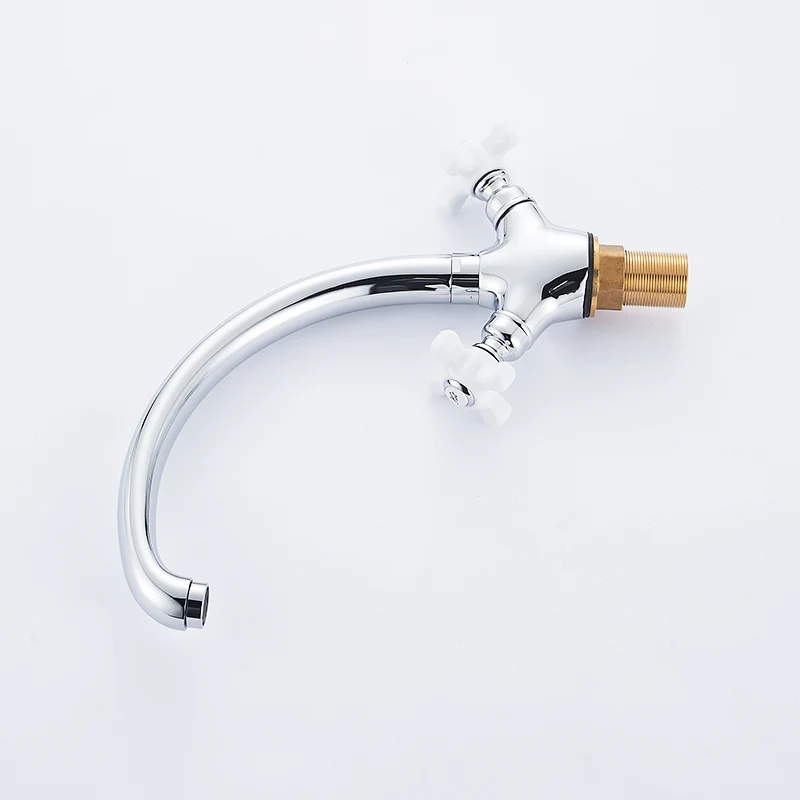 Double Handle Kitchen Faucet Mixer 360 Rotation Cold Hot Kitchen Tap Single Hole Water Tap Torneira Cozinha 293-33C Double Handle Kitchen Faucet Mixer 360 Rotation Cold Hot Kitchen Tap Single Hole Water Tap Torneira Cozinha 293-33C