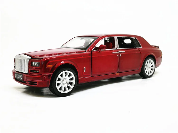 1:32 Rolls Royce Phantom удлиненная литая игрушка из сплава литья под давлением металлическая модель автомобиля Детская Коллекция подарков - Цвет: Красный