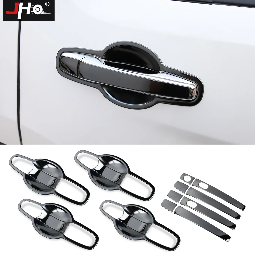 

JHO Stainless Steel Outside Door Handle Cover Trims For 2016-2019 Ford Explorer Sport Limited Platinum 2017 2018 Car Accessories