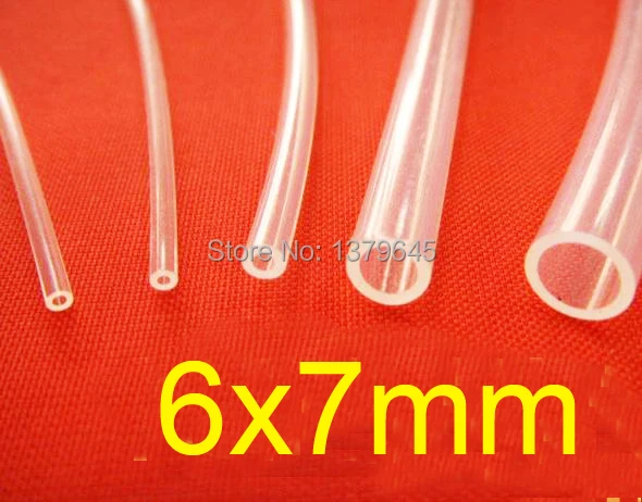 6 мм ID 7 OD 6x7 PFA FEP F46 F4 прозрачная PTFE трубка политефовый шланг термостойкие