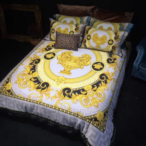 High end luxury royal french italy design rococo print medusa brand