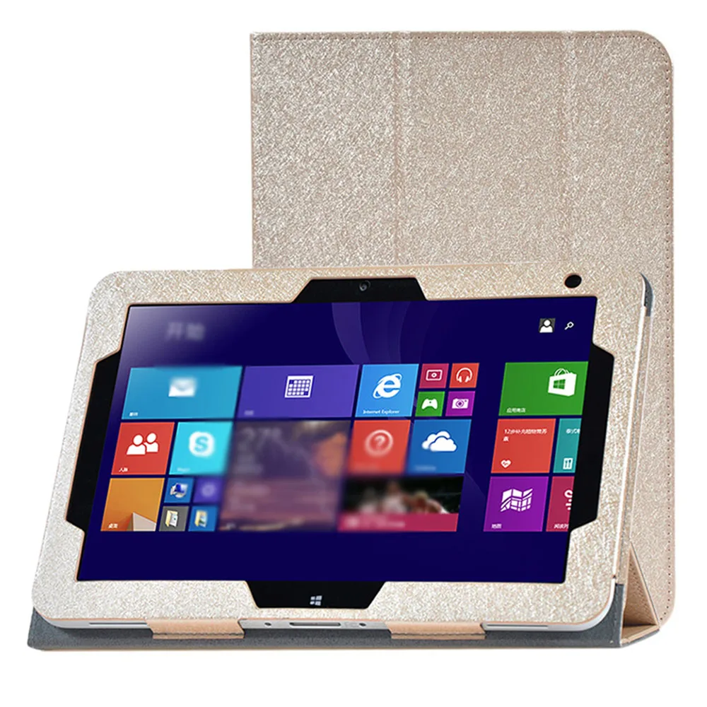 

Fashion Silk Pattern PU leather Folding Folio Case for HP ElitePad 1000G2 900G1 for 10.1'' Tablet PC Cover Case