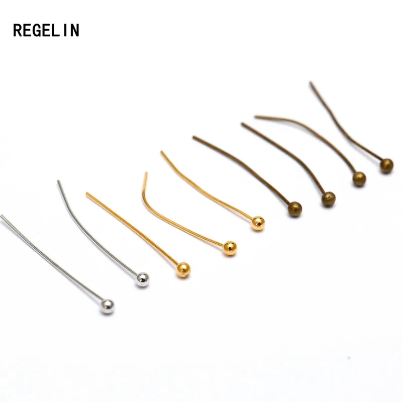 REGELIN 2017 мода 200 штук пакет 18/20/24/30/35/40 мм длина круглый бусина иглы для DIY ювелирных