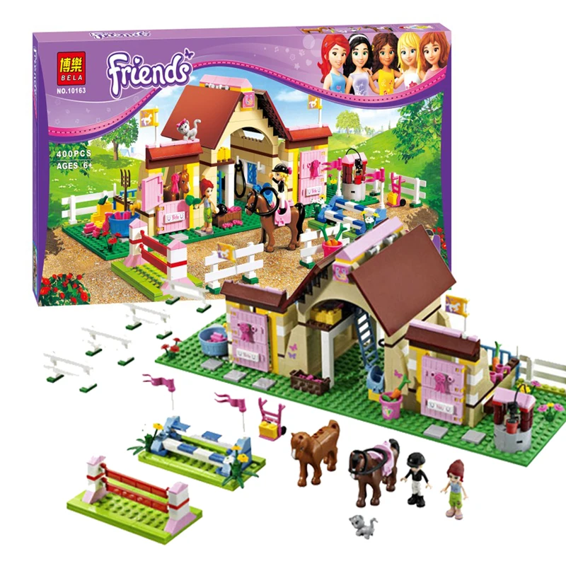 ZW 2016 New Bela Friends 10163 Heartlake Stables Girls Mia s Farm Building Blocks 400pcs set