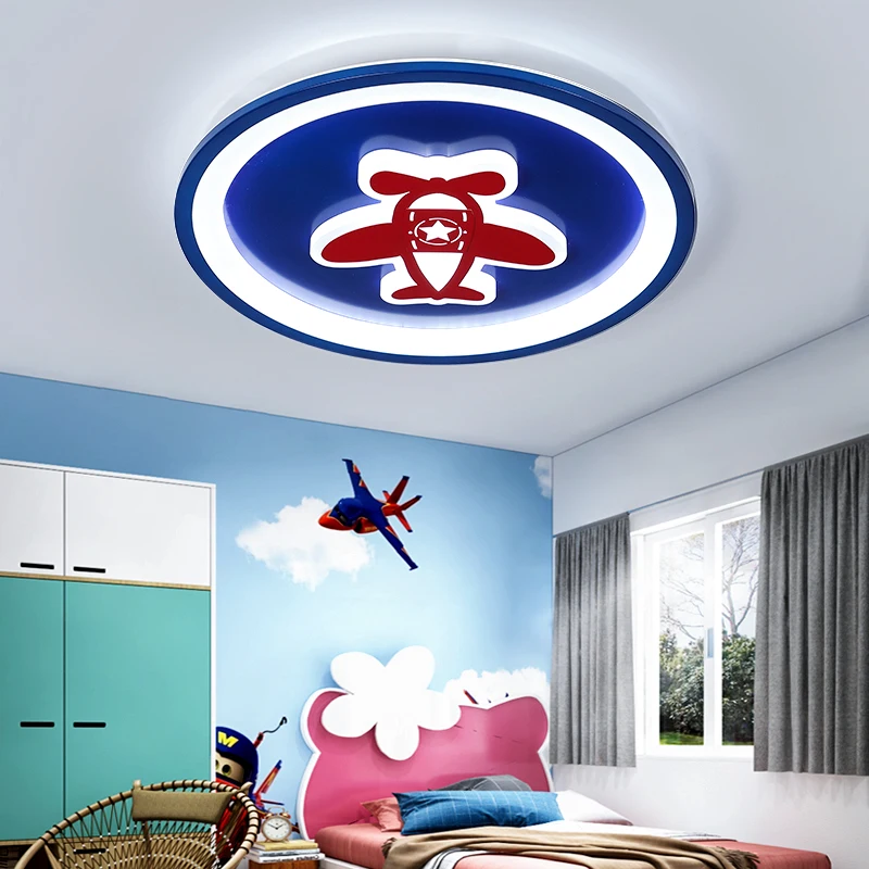 Светодиодные потолочные светильники для детской комнаты, акриловые потолочные лампы для детей с мультяшным рисунком