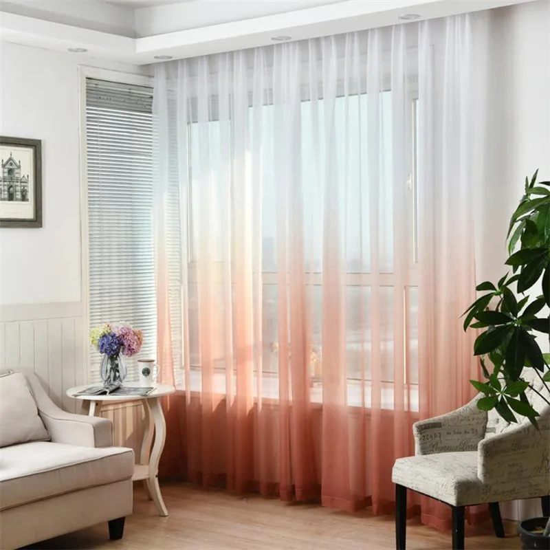 Valances Tulle Voile Door Window Curtain Drape Panel Sheer Scarf Divider Deco38