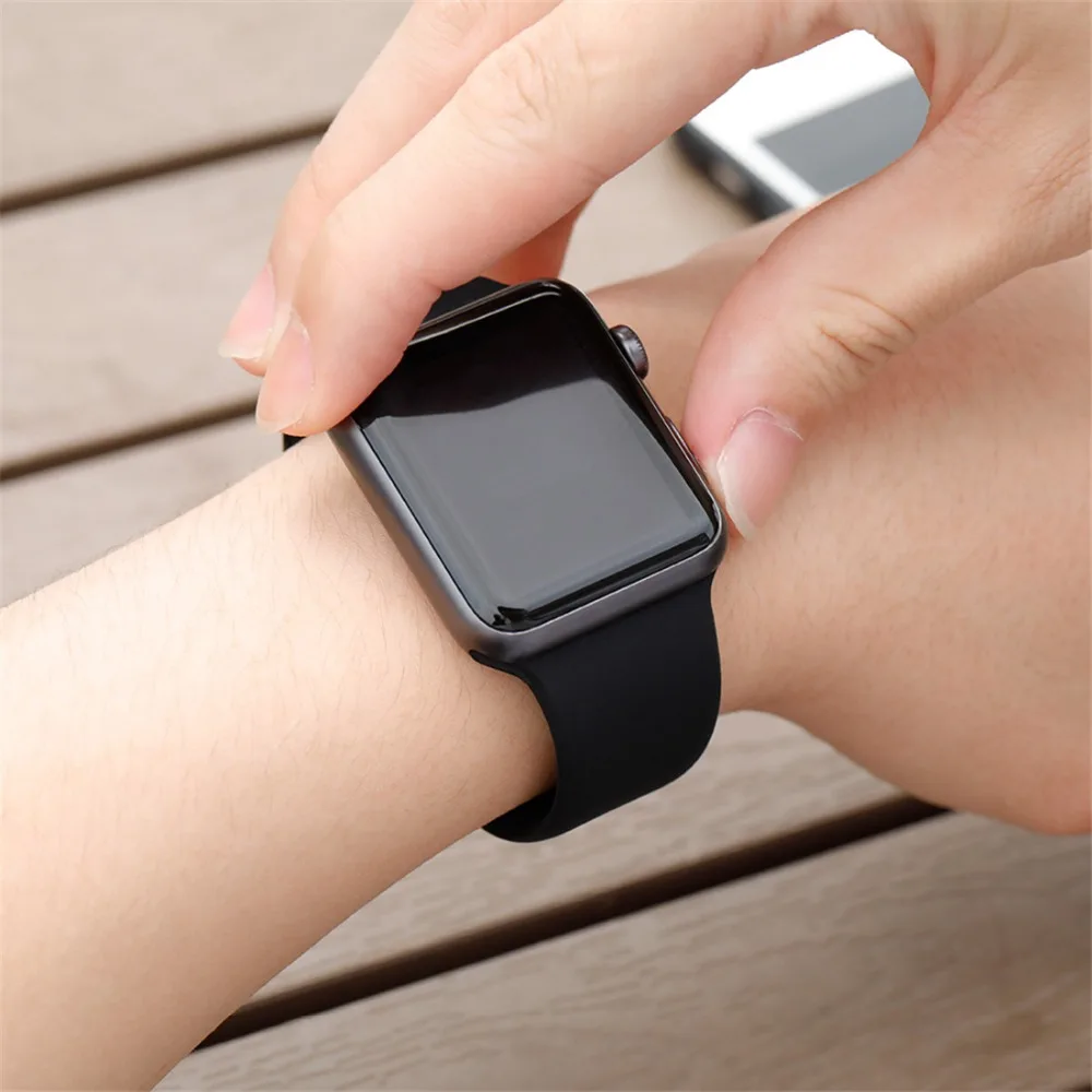 

CRESTED Strap For Apple Watch band 4 3 iwatch band 42mm 38mm 44mm/40mm pulseira correa Bracelet Sport Silicone watch Accessories