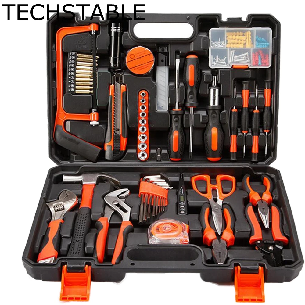TECHSTABLE 102 Pcs Robust lightweight Universal Multi-functional Precision Maintenance Repair Hardware sets Home Tools TECHSTABLE 102 Pcs Robust lightweight Universal Multi-functional Precision Maintenance Repair Hardware sets Home Tools