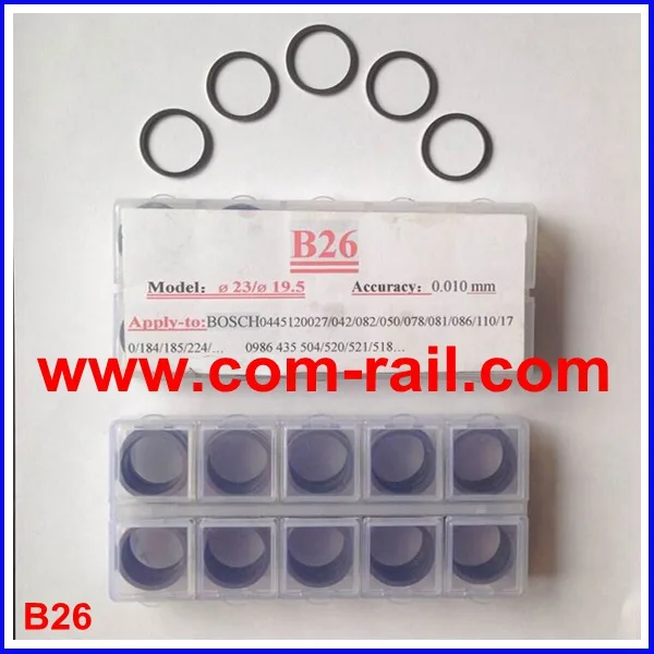 

injector adjusting shims B26, common rail shims injector repair shim size: 1.34mm-1.76mm for 0445120# injector
