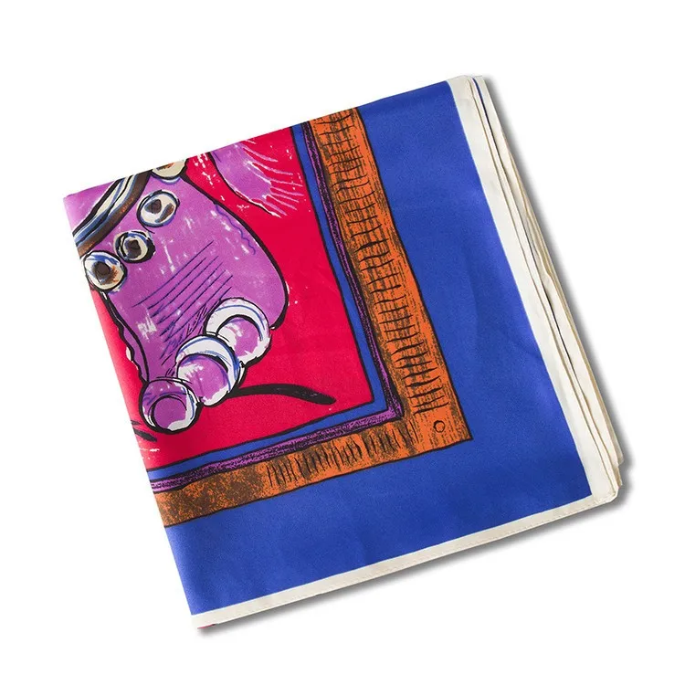 2016100cm*100cm New Arrival Twill Silk Women Scarf Tailand National Wind Elephant Printed Hijabs High Quality Shawls 6 2016100cm*100cm New Arrival Twill Silk Women Scarf Tailand National Wind Elephant Printed Hijabs High Quality Shawls 6