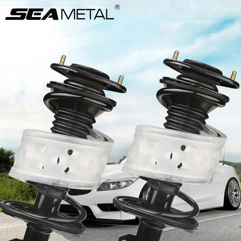 

2PC Car Buffer Car Shock Absorber Type C Spring Bumper Auto-buffers Springs Bumpers Cushion Automobile Universal For Cars Buffer