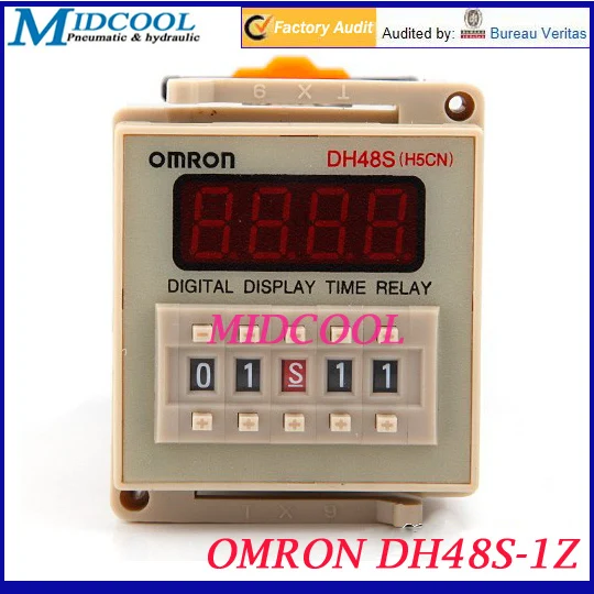 

OMRON DH48S-1Z 1.2" 4-digit LED Digtal Timer Relay AC 220V