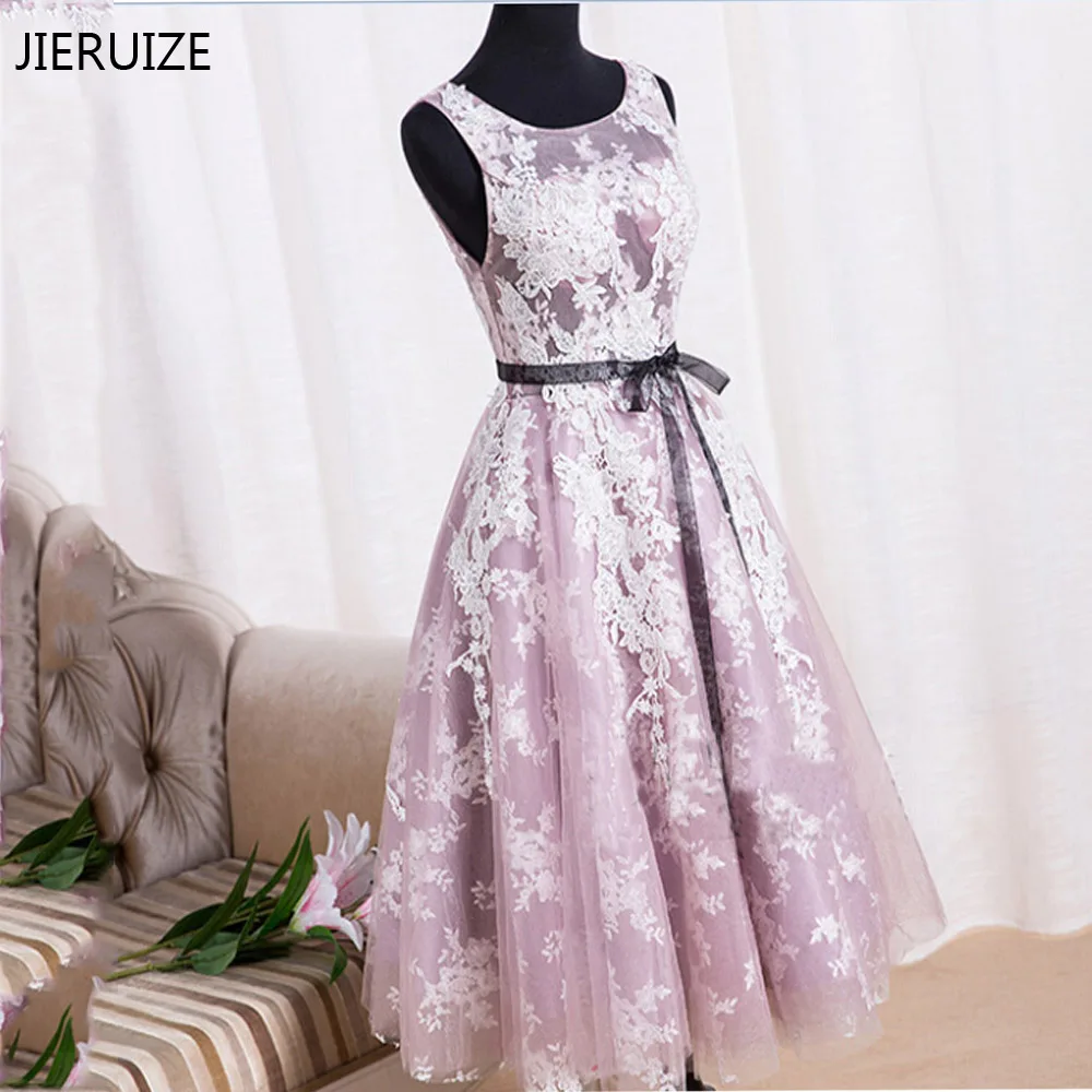 

JIERUIZE White Lace Purple Backless Cocktail Dresses 2016 Cheap Short Prom Party Dresses Real Dress vestidos de coctel
