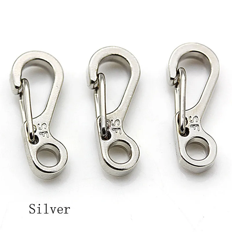 Details about   5X Mini Spring Cord Buckle Clasp Buckle Snap Hook Carabiner Mountainer Keyri&qi 