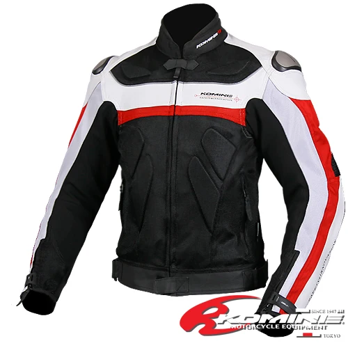 Komine куртка JK006 брюки PK708 подлинный moto rcycle костюм moto cross куртка JK021 moto Racing кожаная сетчатая куртка костюм - Цвет: JK021 061 black whit