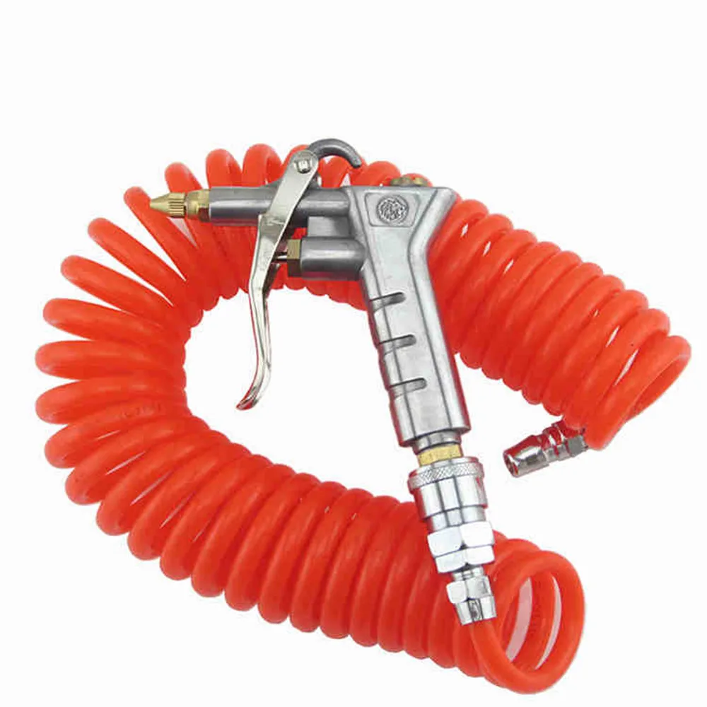 

Air Sprayer Compressor Dust Removing Gun Blower with 12 Meters Coiled Spiral Hose Fittings