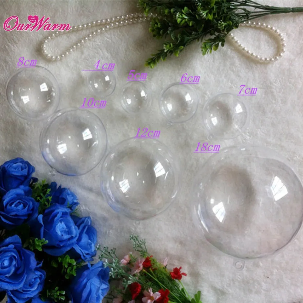 20 шт 40 мм свадебные сувениры и Подарочная коробка прозрачный акриловый пластиковый шар для свадебной вечеринки украшение для мероприятия вечеринки поставки