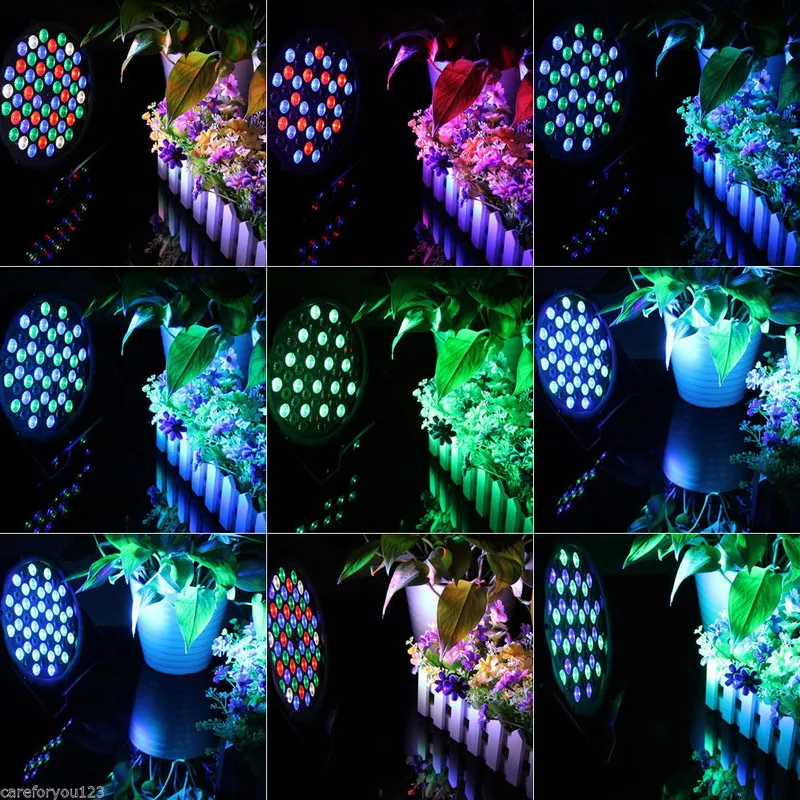 1 подсветка ПК Par Led DJ PAR 54x3 W LED свет 8CH RGBW 64 DMX512 сценическое праздничное шоу