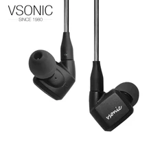 VSONIC 2018 Новый GR07 бас/классический HiFi наушники-вкладыши IEM с MMCX съемный кабель GR07 i MIC