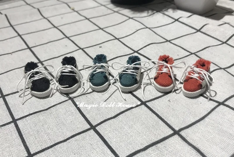 

[MG652]2018 Neoblythe Doll Shoes # Hand Made Canvas Shoes fit for Blyth Azone Licca OB24 Doll Shoes for retail