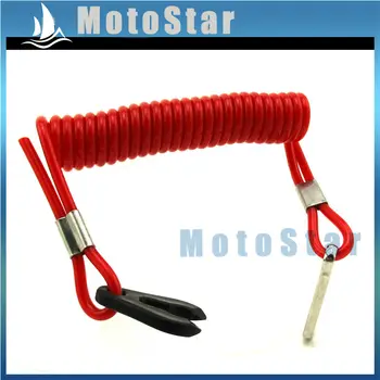 

Red Safety Tether Lanyard Cord For Stop Kill Switch Jet Ski Boat Yamaha Raptor Banshee Blaster ATV Quad