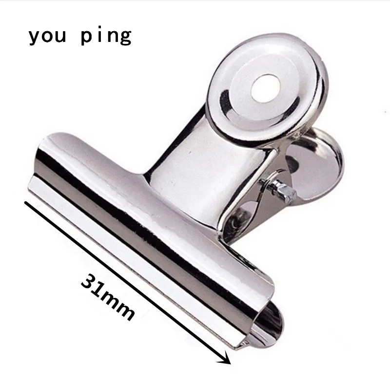 Multi-Color Round Metal Clamp Clips - Ideal for Students and Office Supplies