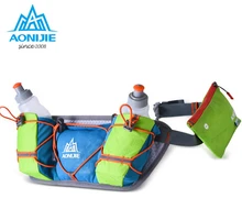 AONIJIE Men Women Waist Packs Running Hydration Belts With 2PC 250ML Bottle Holder Belt Reflective Running Water Belt Pack 
