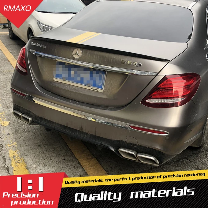 Для Mercedes-Benz W213 Спойлер углеродного волокна спойлер из материала- для W213 E320L E260L E300L E63 спойлер