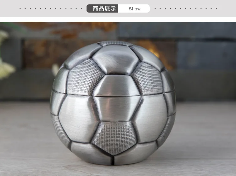 Европейский стиль креативный футбольный горшок металлический художественное украшение для дома детский подарок на день рождения денежная коробка копилка