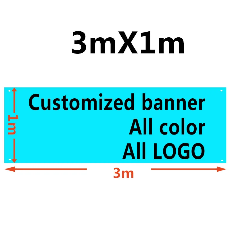 

1X3m Custom Banner Full Color - Free Design Included