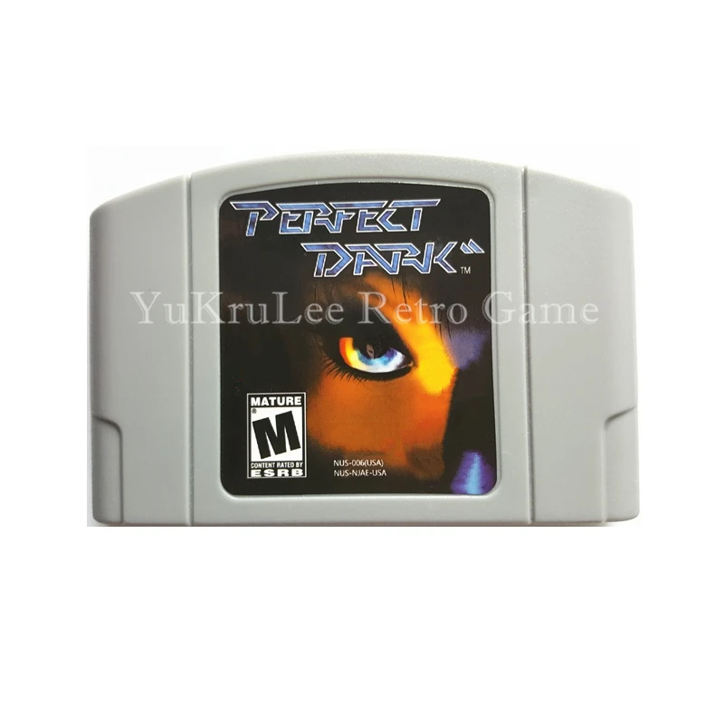 

Perfect Dark Video Game Cartridge Card for 64 Bit Family Game Console US NTSC Version English Languae N62