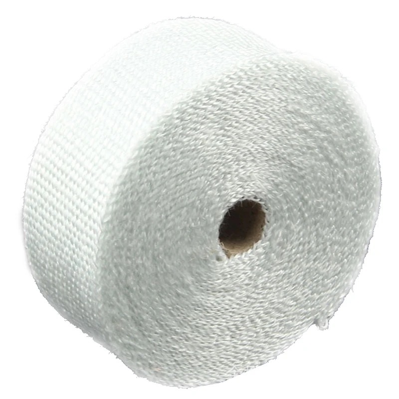20M High Temperature Header Manifold Exhaust Wrap Fiberglass Roll White